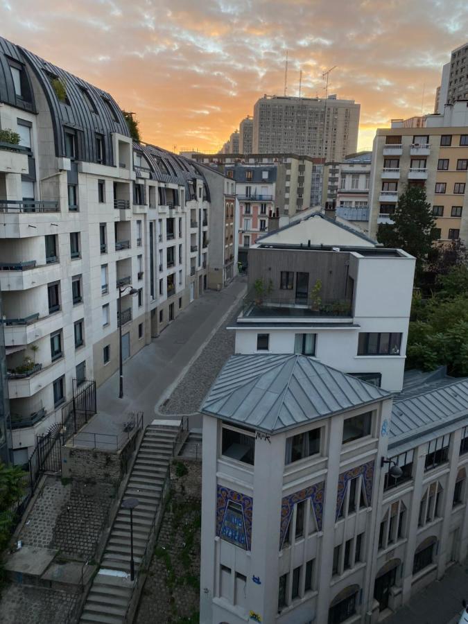 Appartement Buttes Chaumont ปารีส ภายนอก รูปภาพ